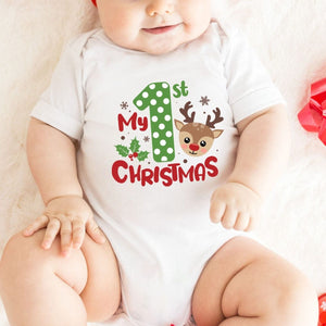 My First Christmas Onesie, Reindeer Christmas Outfit