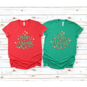 Jolly mama christmas t-shirt, green and red xmas t-shirt for mums, Makes the perfect gift for mothers who love Christmas. Standard Fit T-Shirts, these are comparable to a unisex size. Quality Guaranteed. Super Soft and Comfortable. 