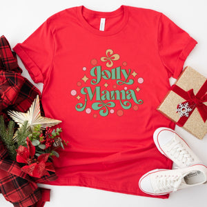 Jolly mama christmas t-shirt, red xmas t-shirt for mums, Makes the perfect gift for mothers who love Christmas. Standard Fit T-Shirts, these are comparable to a unisex size. Quality Guaranteed. Super Soft and Comfortable. Material - T-shirt is made of cotton 