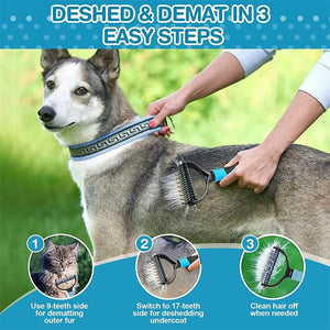 pet brush, dematting pet comb, cats and dogs grooming, pet grooming tool
