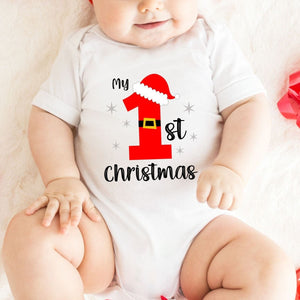 1st christmas onesie, baby christmas outfit